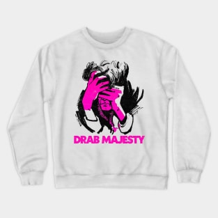 Drab Majesty ::: Retro Style Fan Design Crewneck Sweatshirt